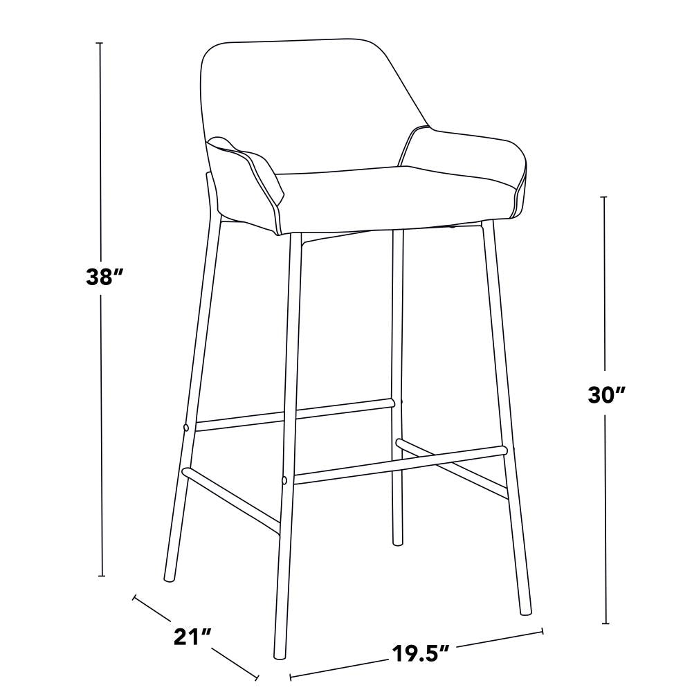 Modern Upholstered Bar Chairs with Contemporary Design