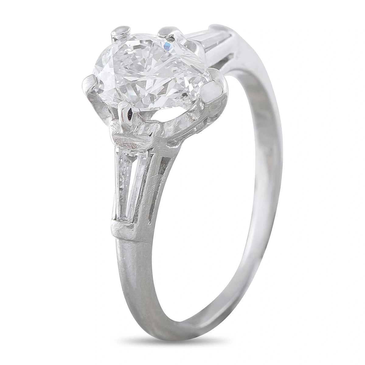 LB Exclusive Platinum 1.60ct Diamond Solitaire Ring MF19-072826