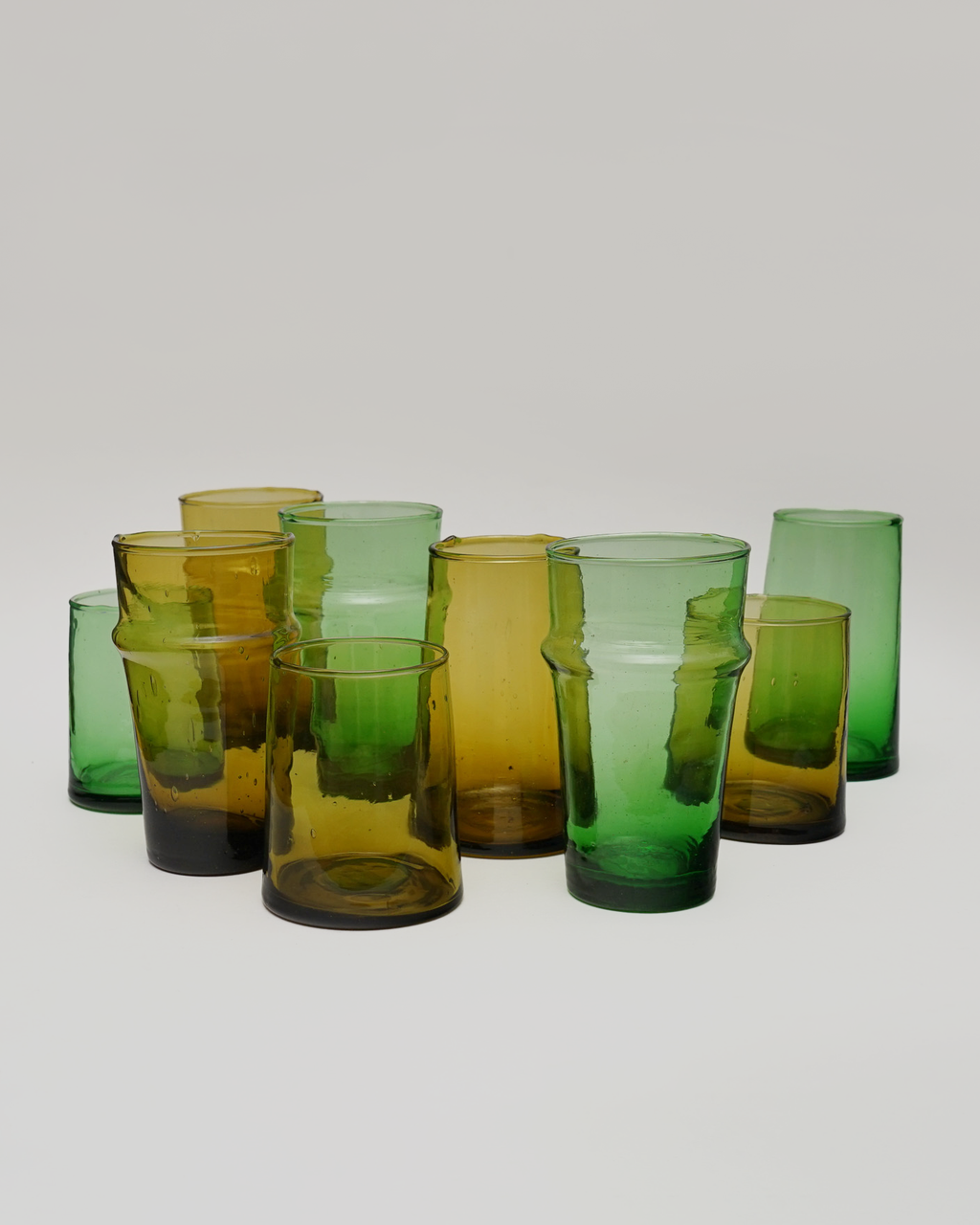 Moroccan Cone Glass / Green
