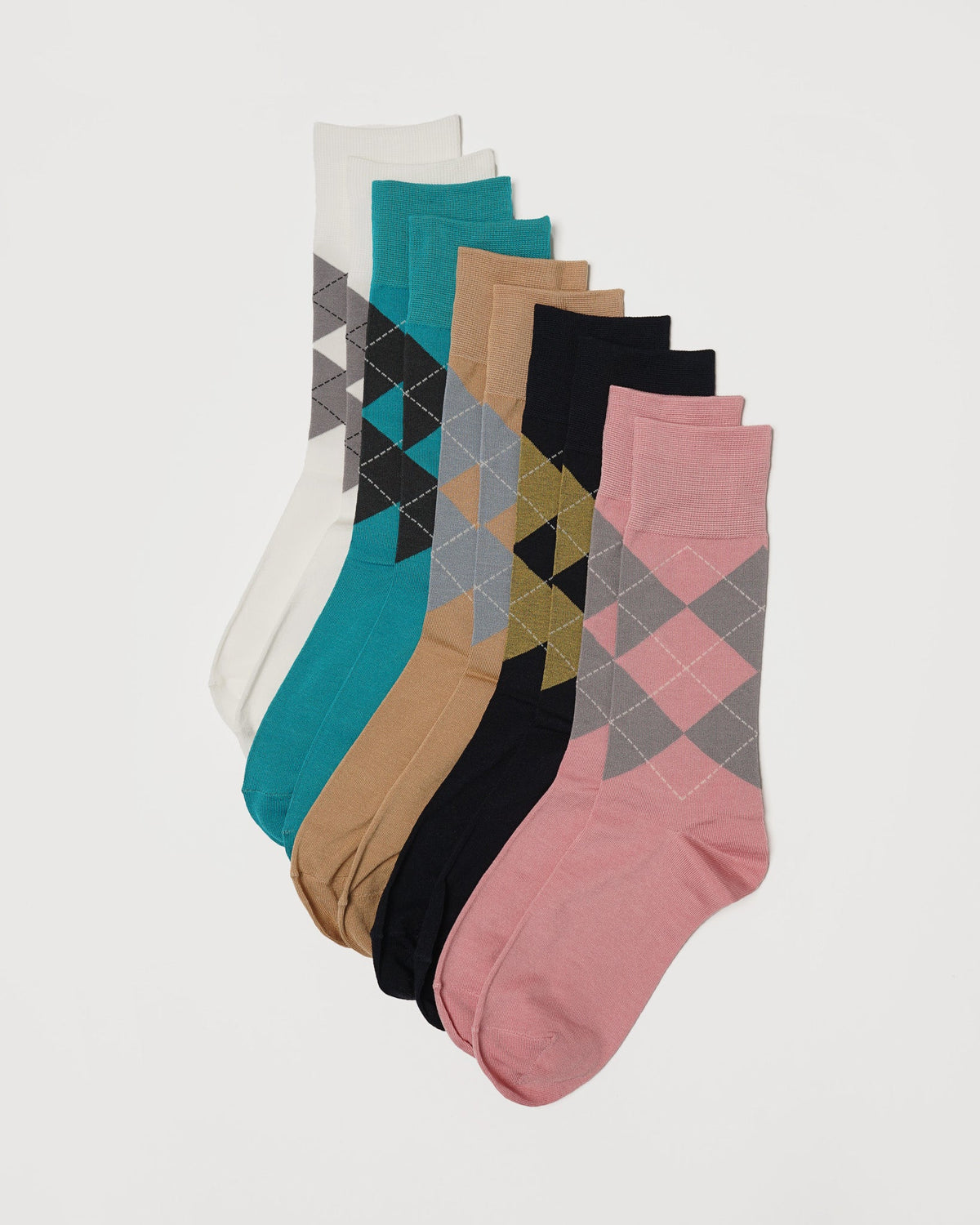 Argyle Socks / Beige