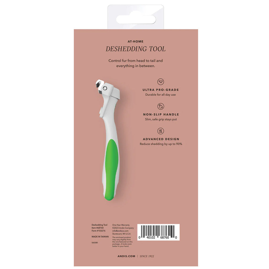 Andis Deshedding Tool, Green/White