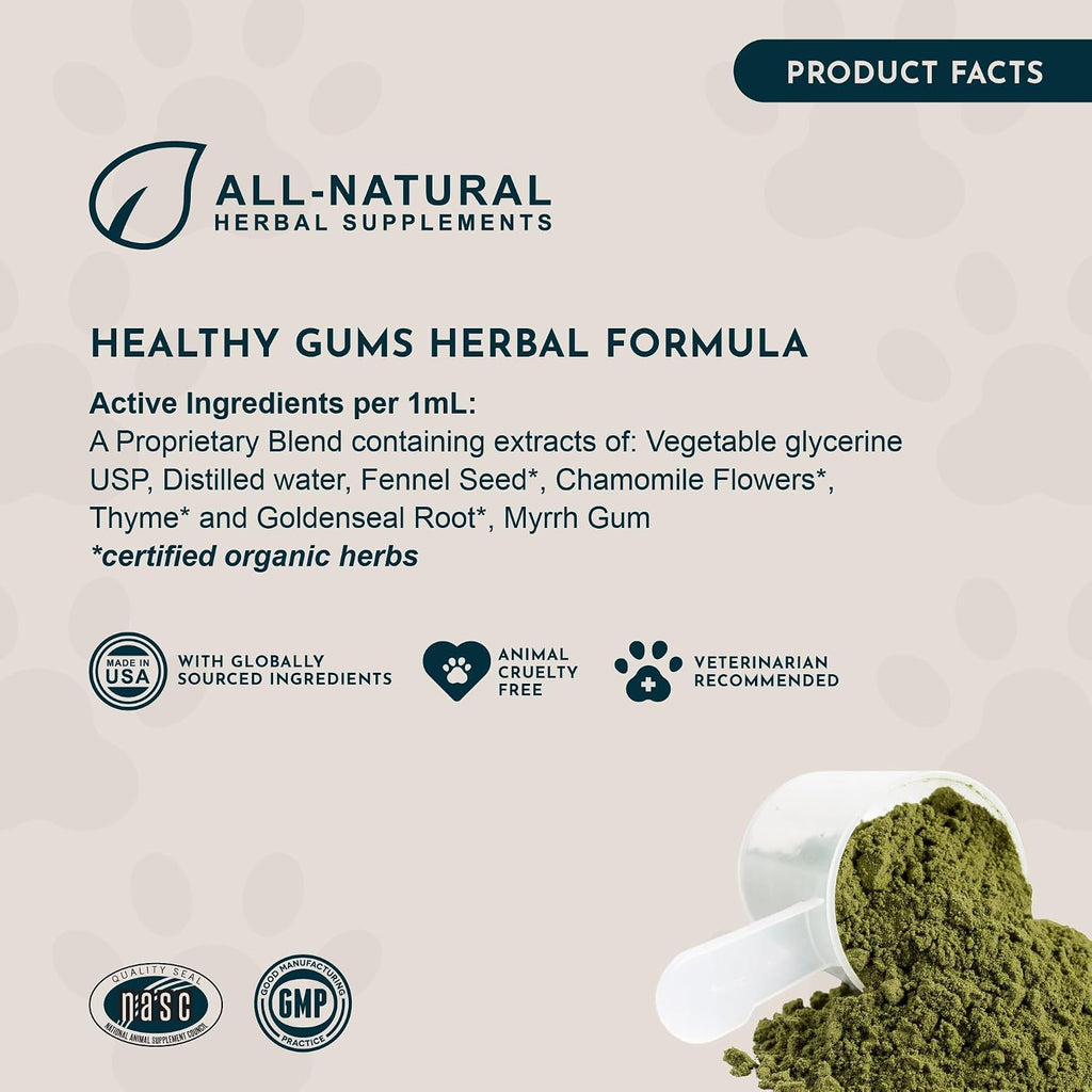 Animal Essentials Herbal Formula Healthy Gums for Dogs & Cats, 1-oz