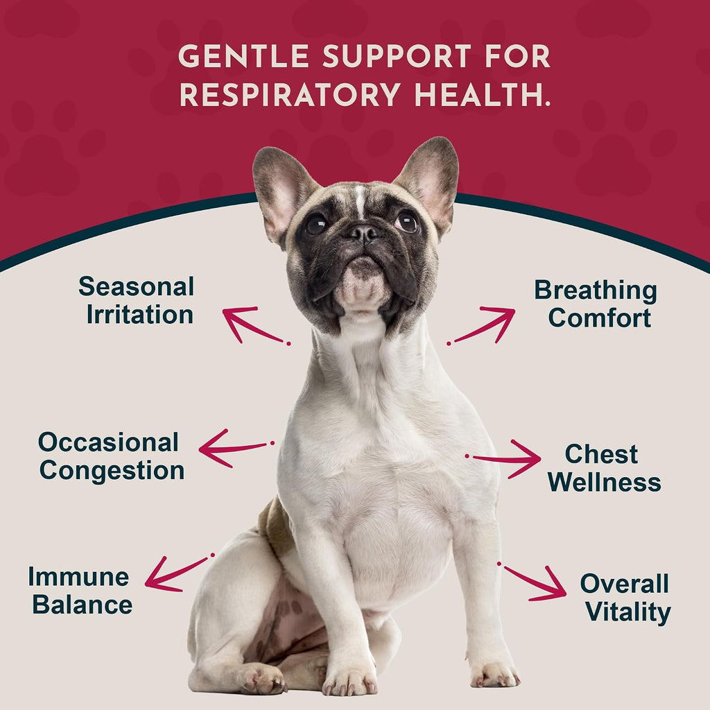 Animal Essentials Herbal Tonic Blend Breathe Ez Promotes Clear, Easy Breathing for Dogs & Cats