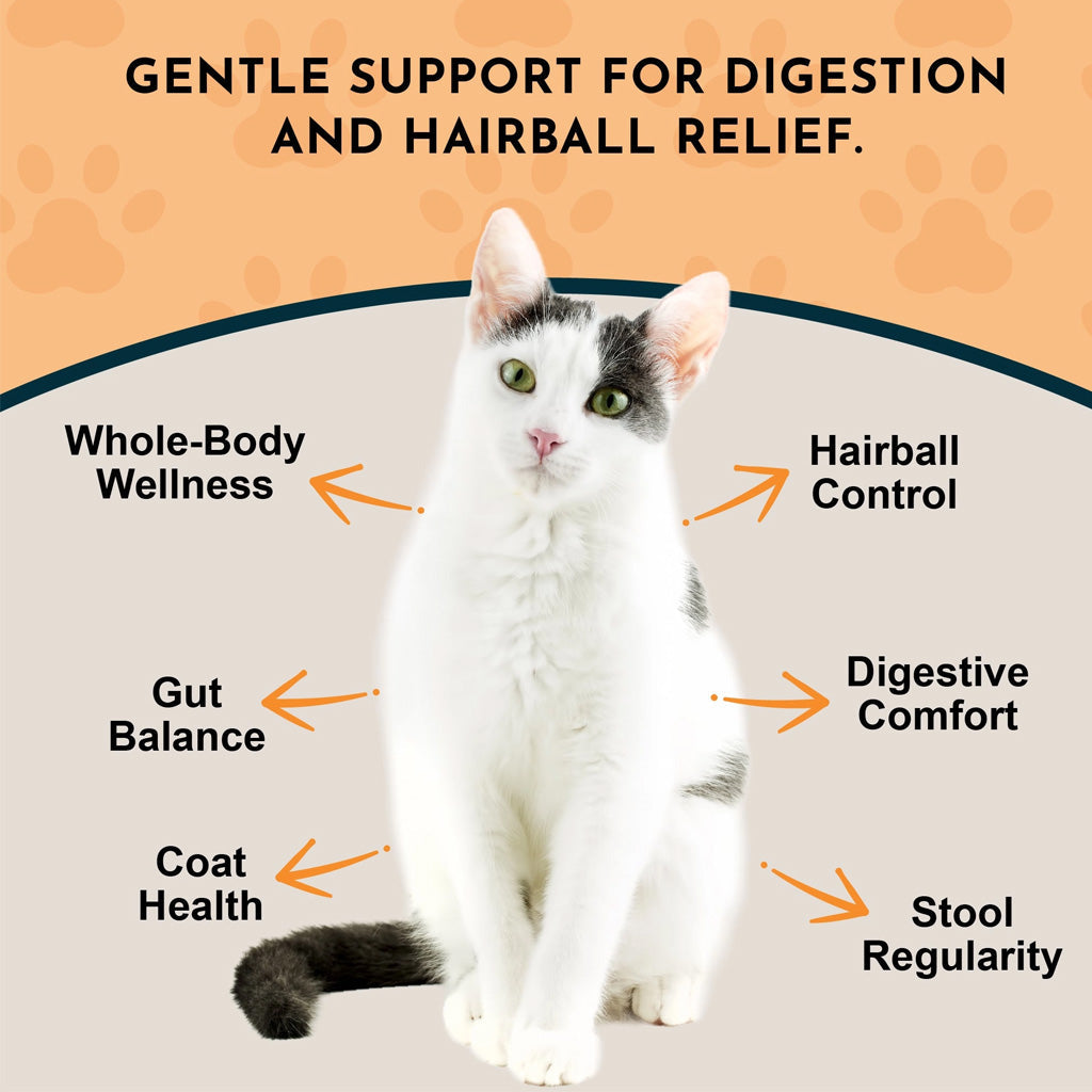 Animal Essentials Herbal Tonic Blend Hairball Relief Prevents & Removes Hairballs for Dogs & Cats