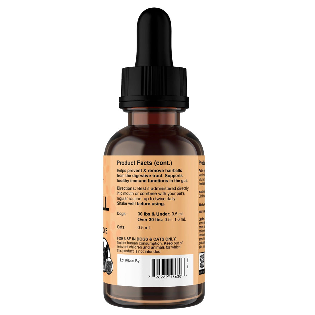 Animal Essentials Herbal Tonic Blend Hairball Relief Prevents & Removes Hairballs for Dogs & Cats