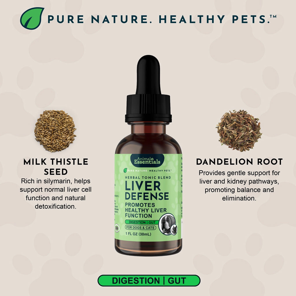 Animal Essentials Herbal Tonic Blend Liver Defense for Dogs & Cats