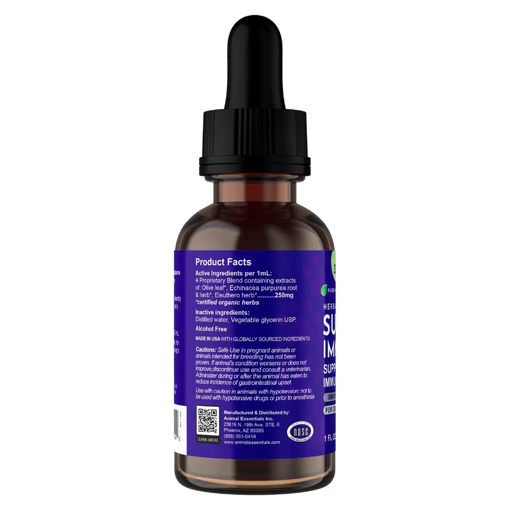 Animal Essentials Herbal Tonic Blend Super Immune Supports Healthy Immune System for Dogs & Cats