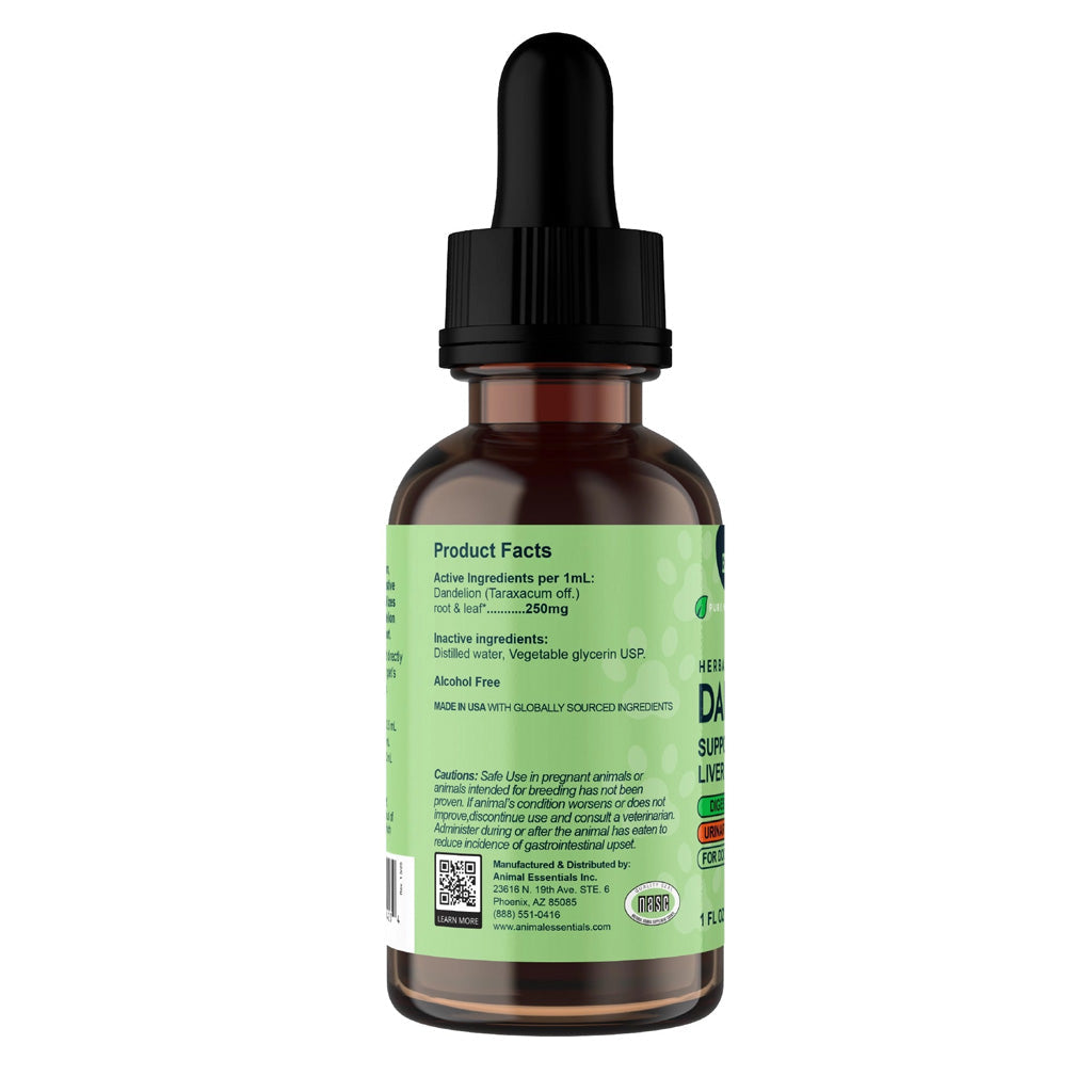 Animal Essentials Herbal Tonic Dandelion Supports Healthy Liver Function for Dogs & Cats