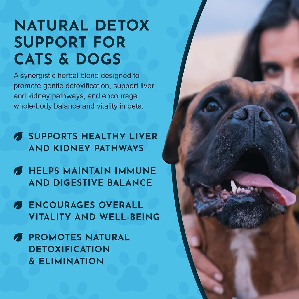 Animal Essentials Herbal Tonic Detox Blend Supports Normal Liver Detoxification for Dogs & Cats