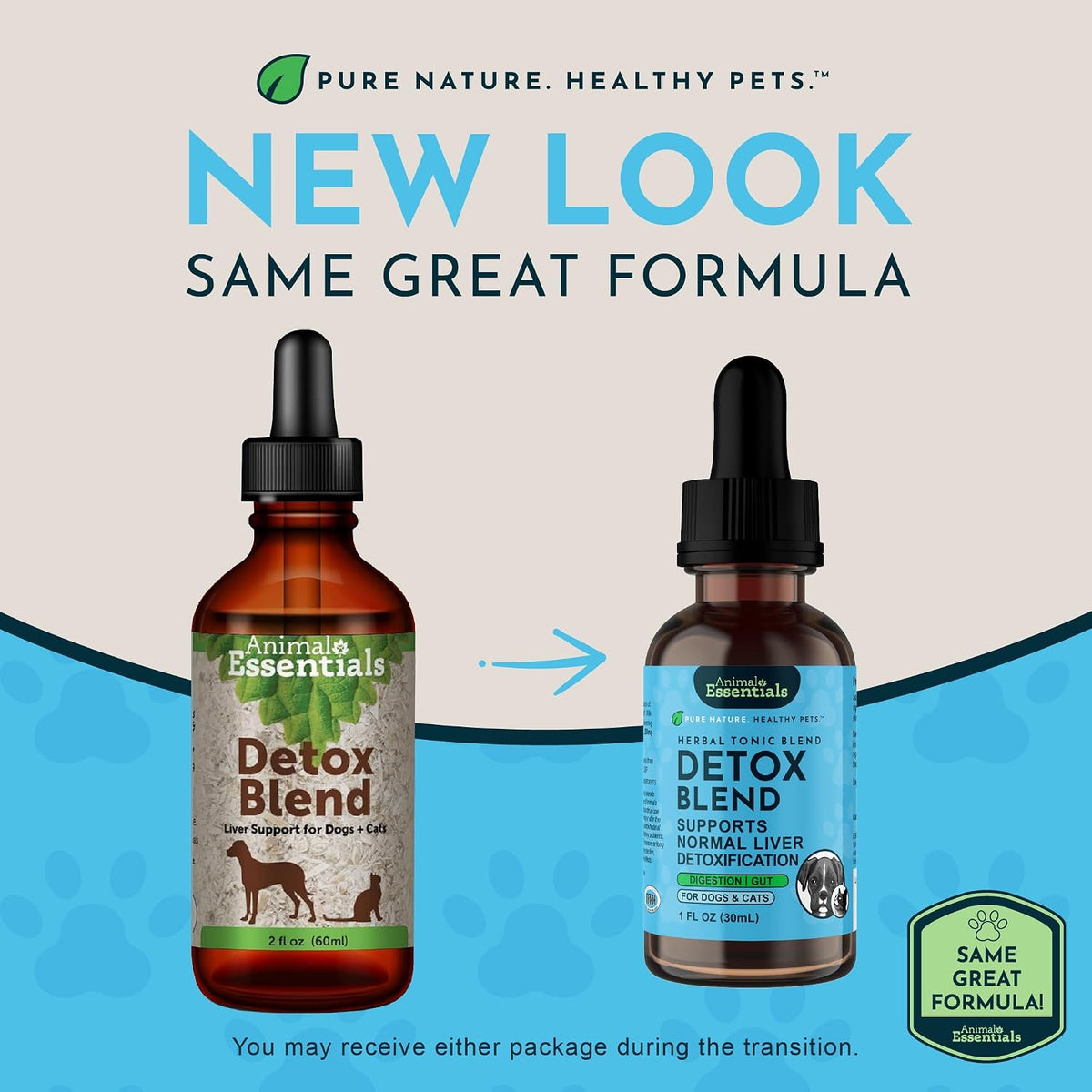Animal Essentials Herbal Tonic Detox Blend Supports Normal Liver Detoxification for Dogs & Cats