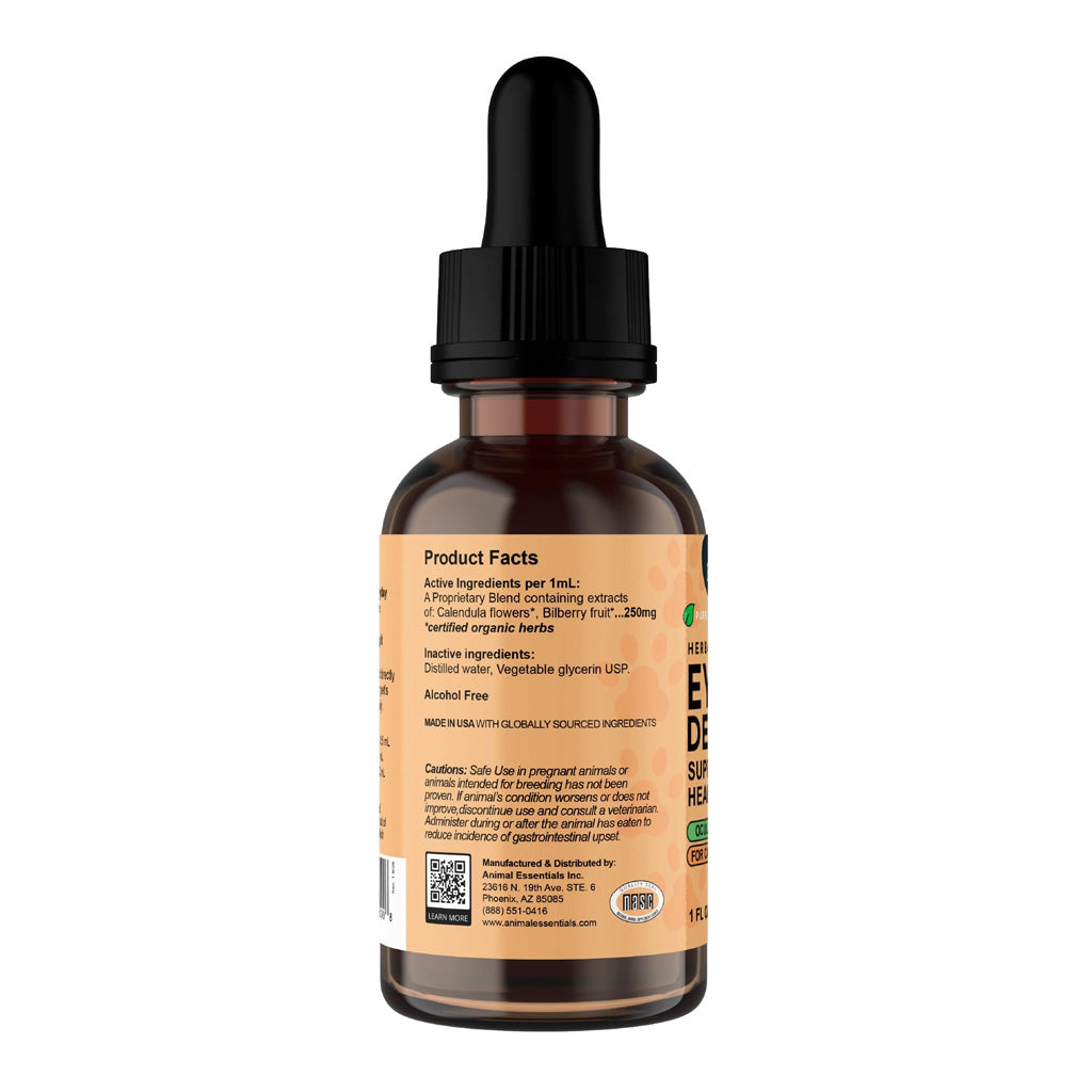 Animal Essentials Herbal Tonic Eye Defense Supports Ocular Health for Dogs & Cats