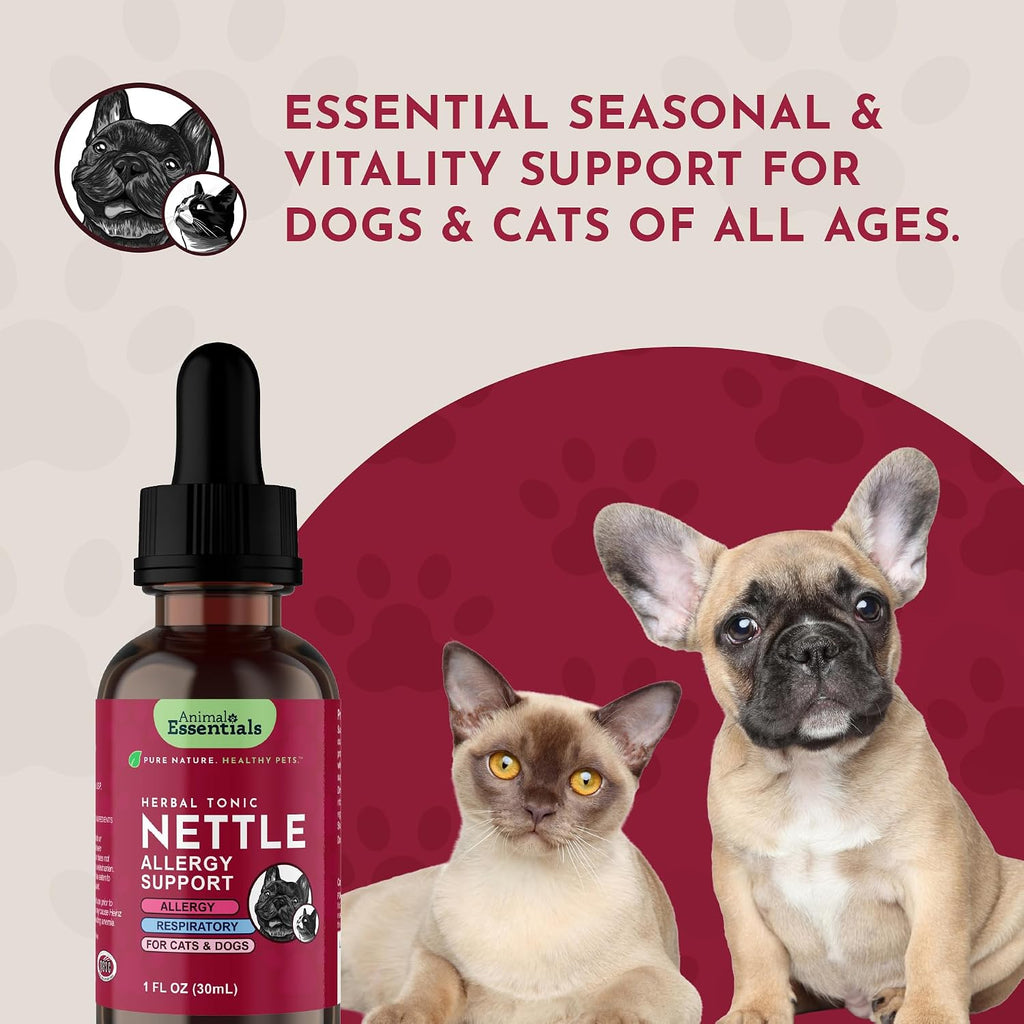 Animal Essentials Herbal Tonic Nettle Allergy Support for Dogs & Cats