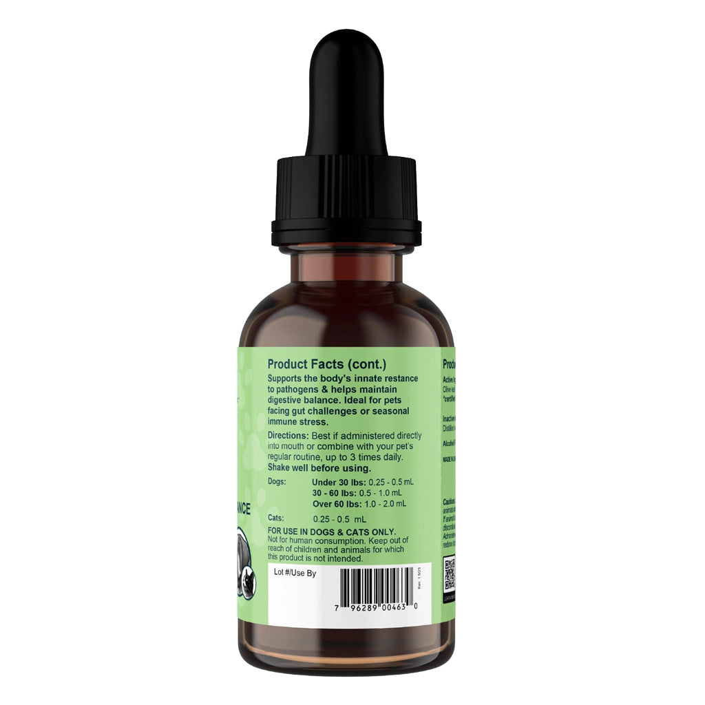 Animal Essentials Herbal Tonic Olive Leaf Promotes Resistance to Pathogens for Dogs & Cats