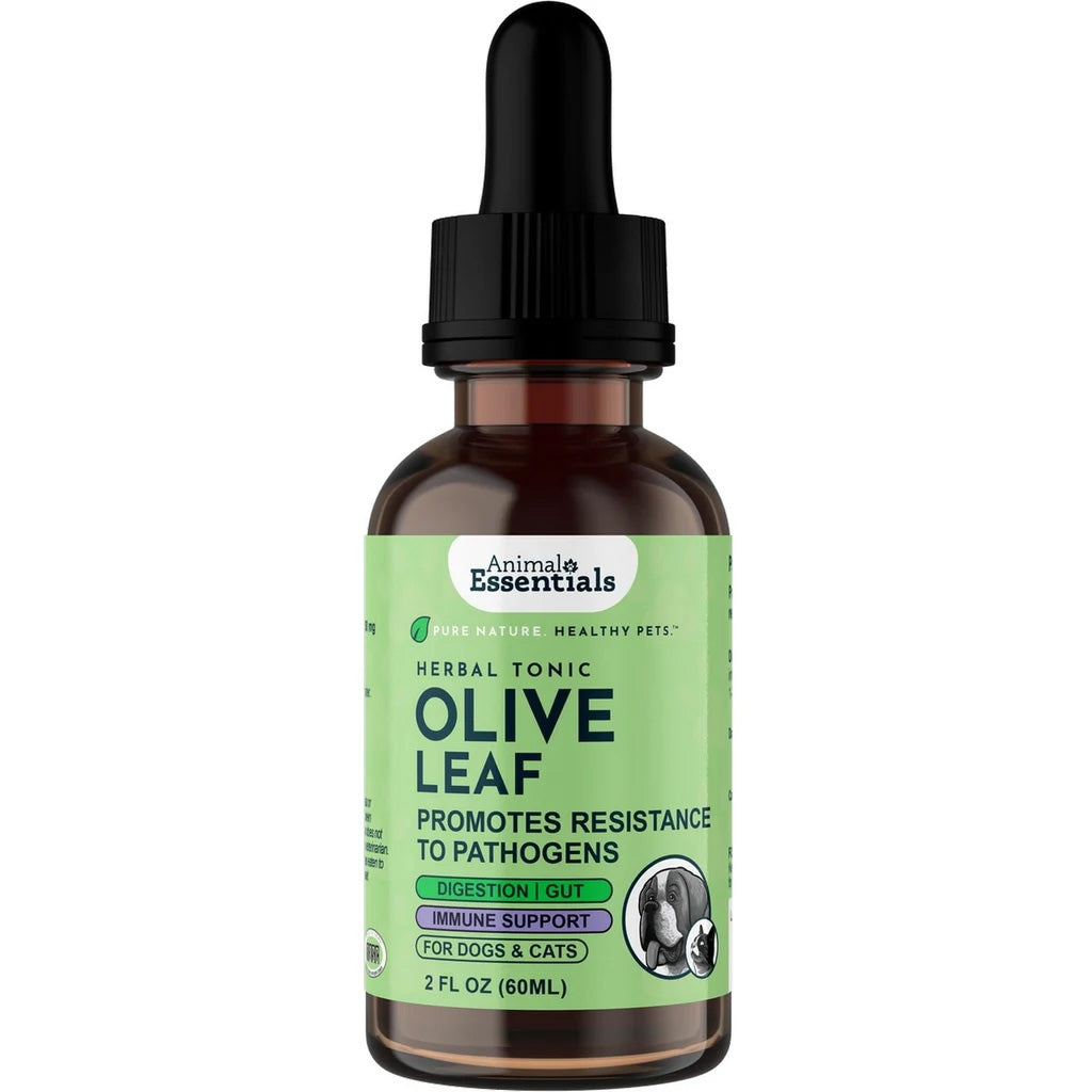 Animal Essentials Herbal Tonic Olive Leaf Promotes Resistance to Pathogens for Dogs & Cats