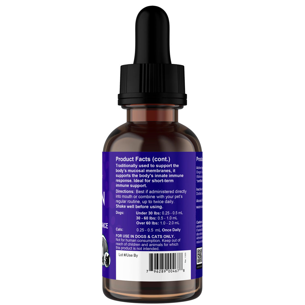 Animal Essentials Herbal Tonic Oregon Grape Promotes Resistance to Pathogens for Dogs & Cats