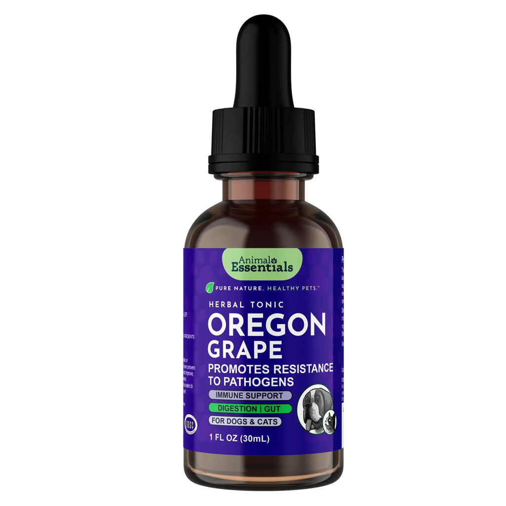 Animal Essentials Herbal Tonic Oregon Grape Promotes Resistance to Pathogens for Dogs & Cats