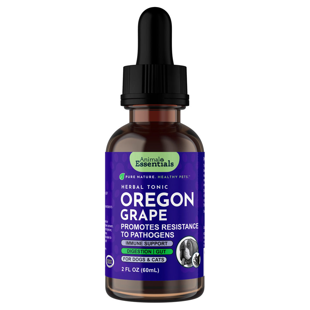 Animal Essentials Herbal Tonic Oregon Grape Promotes Resistance to Pathogens for Dogs & Cats
