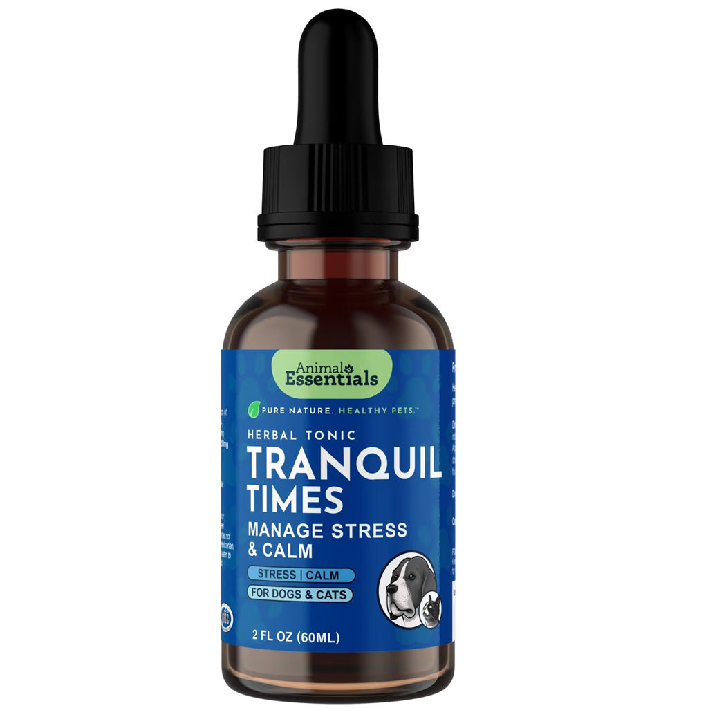 Animal Essentials Herbal Tonic Tranquil Times Manages Stress & Promotes Calm for Dogs & Cats