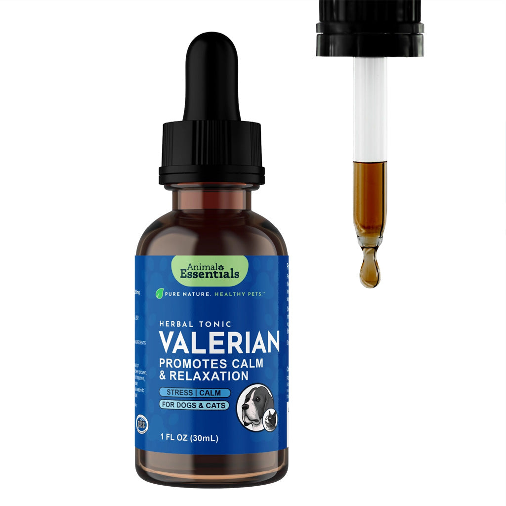 Animal Essentials Herbal Tonic Valerian Promotes Calm & Relaxation for Dogs & Cats