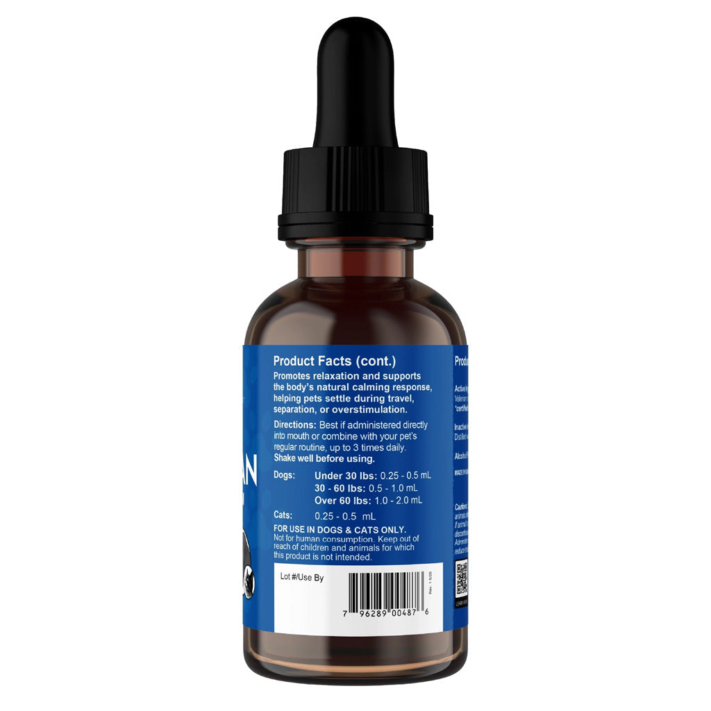 Animal Essentials Herbal Tonic Valerian Promotes Calm & Relaxation for Dogs & Cats