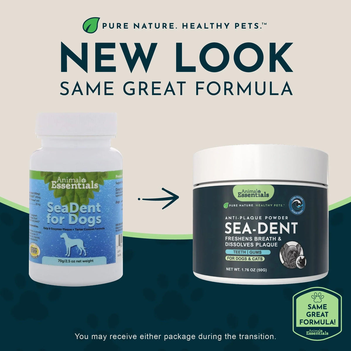 Animal Essentials Sea-Dent Anti-Plaque Powder for Dogs