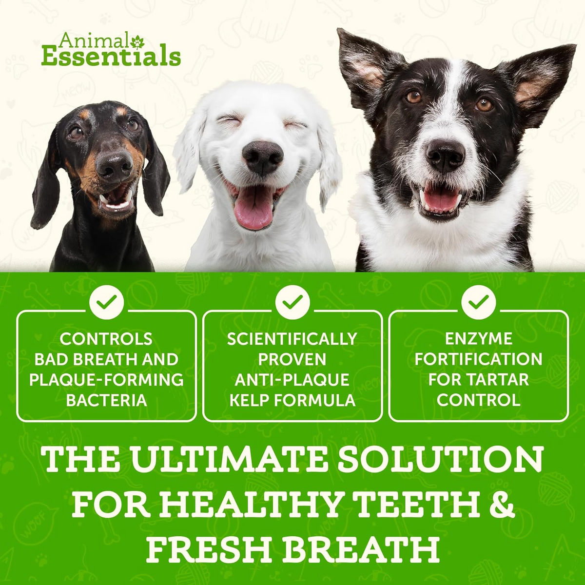 Animal Essentials Sea-Dent Anti-Plaque Powder for Dogs
