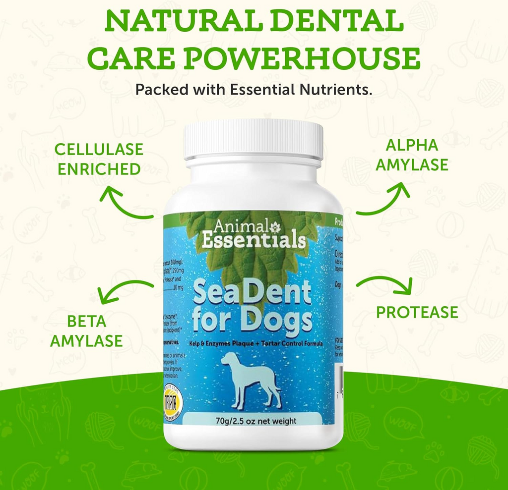 Animal Essentials Sea-Dent Anti-Plaque Powder for Dogs