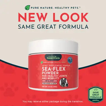 Animal Essentials Sea-Flex Powder for Healthy Joints & Mobility for Dogs & Cats, 3.5-oz