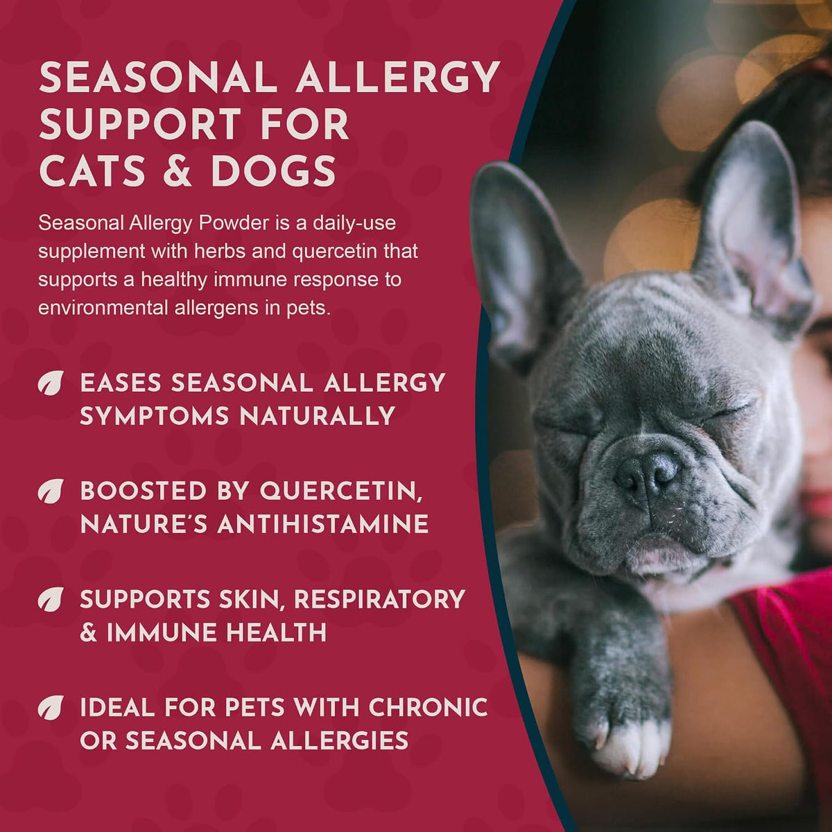 Animal Essentials Seasonal Allergy Powder for Dogs & Cats, 2.5-oz
