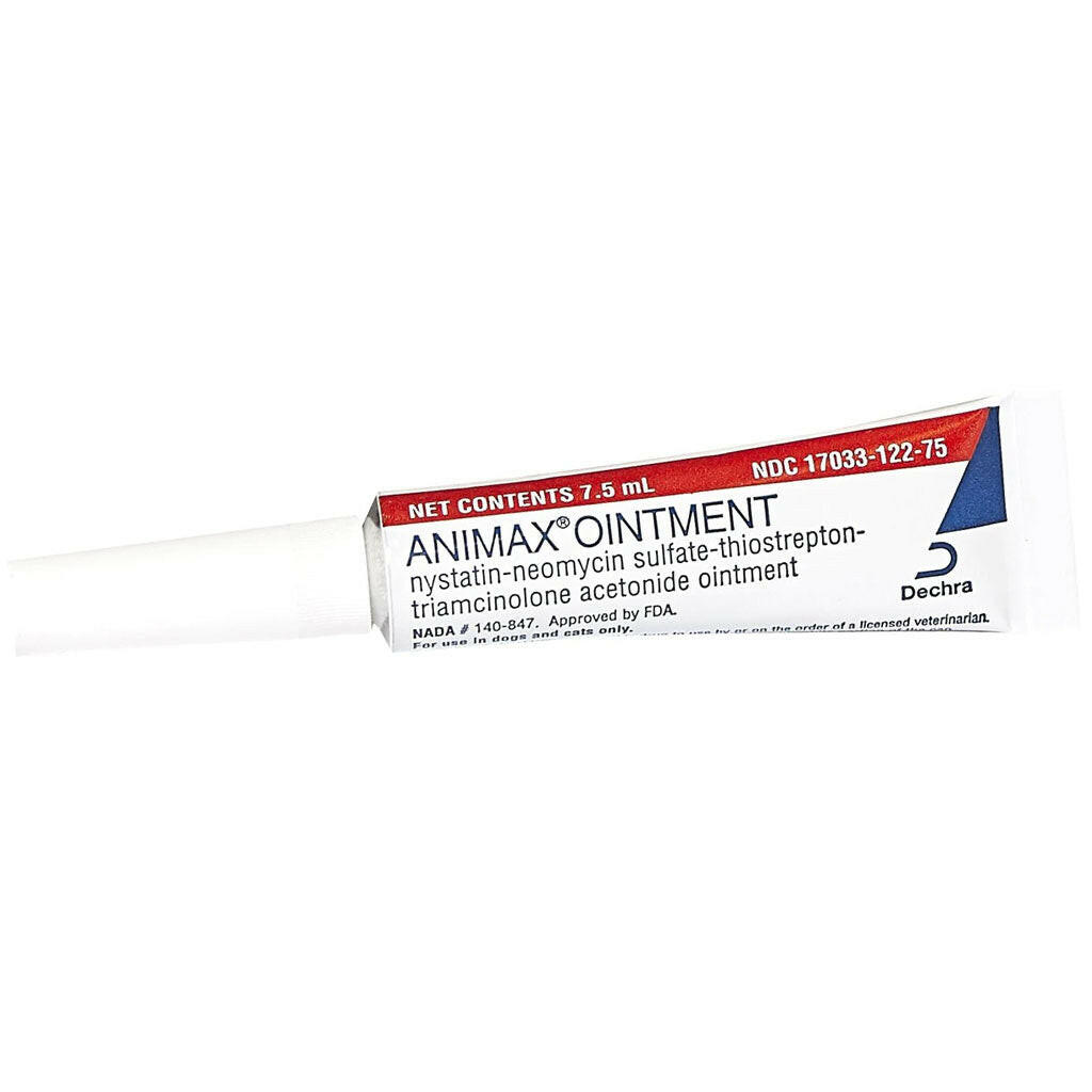 Animax Ointment for Dogs & Cats (Nystatin, Neomycin Sulfate, Thiostrepton, Triamcinolone Acetonide)