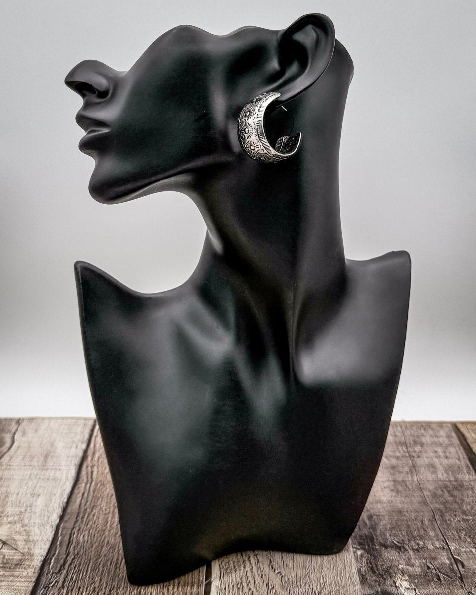 Ardell Textured Fashion Hoop Earrings in Silver