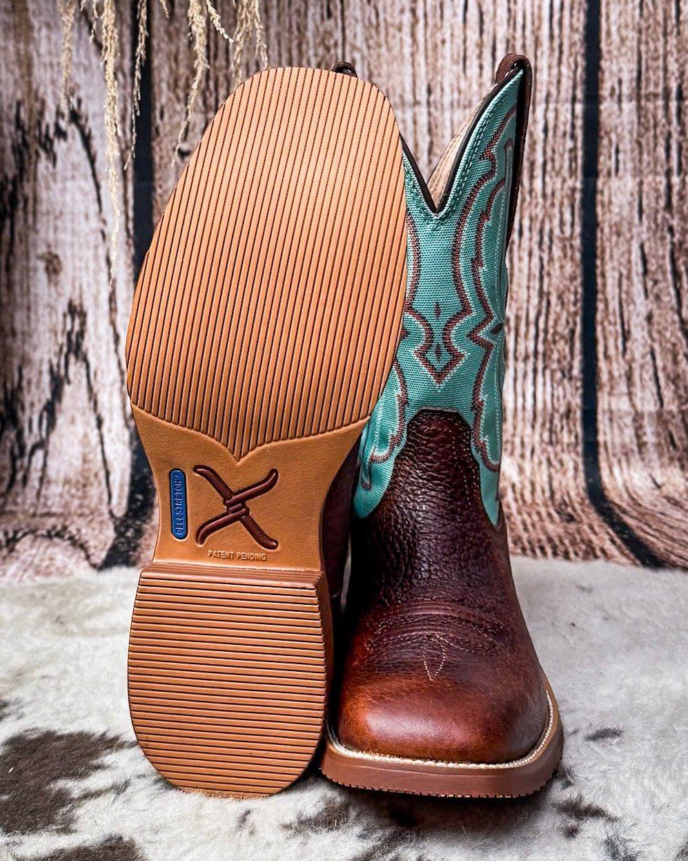 Ariel Twisted X Women's 11" Tech X Boot - Hickory and Seafoam