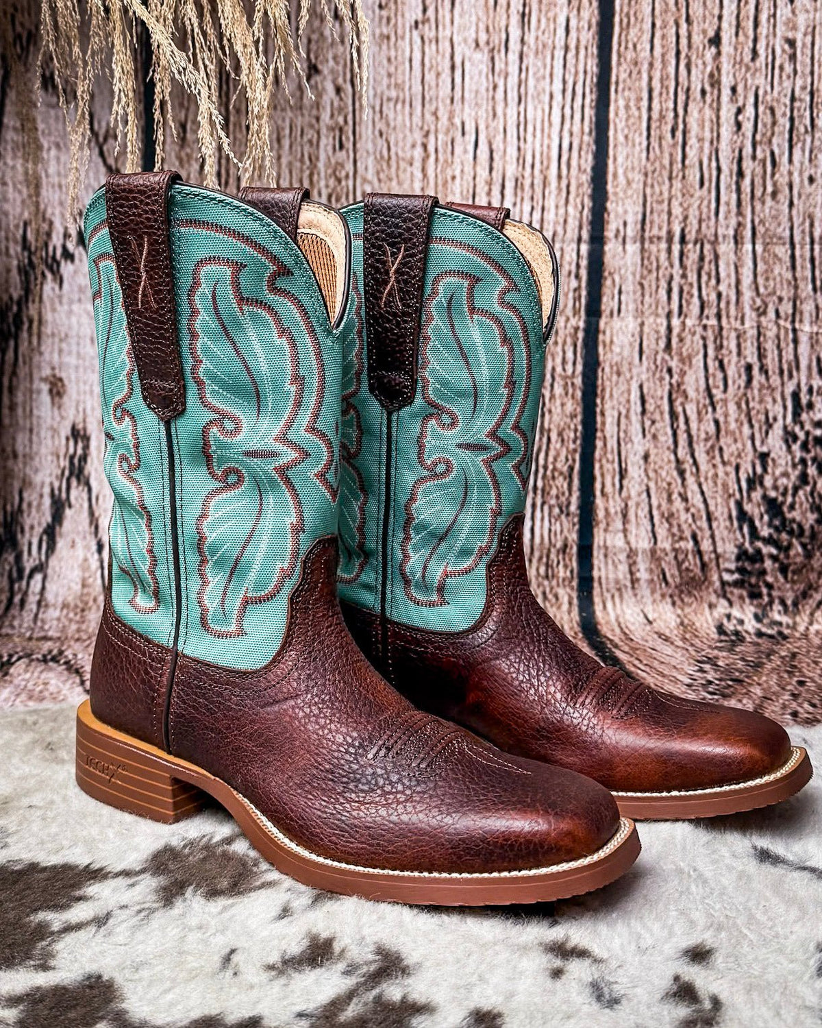 Ariel Twisted X Women's 11" Tech X Boot - Hickory and Seafoam