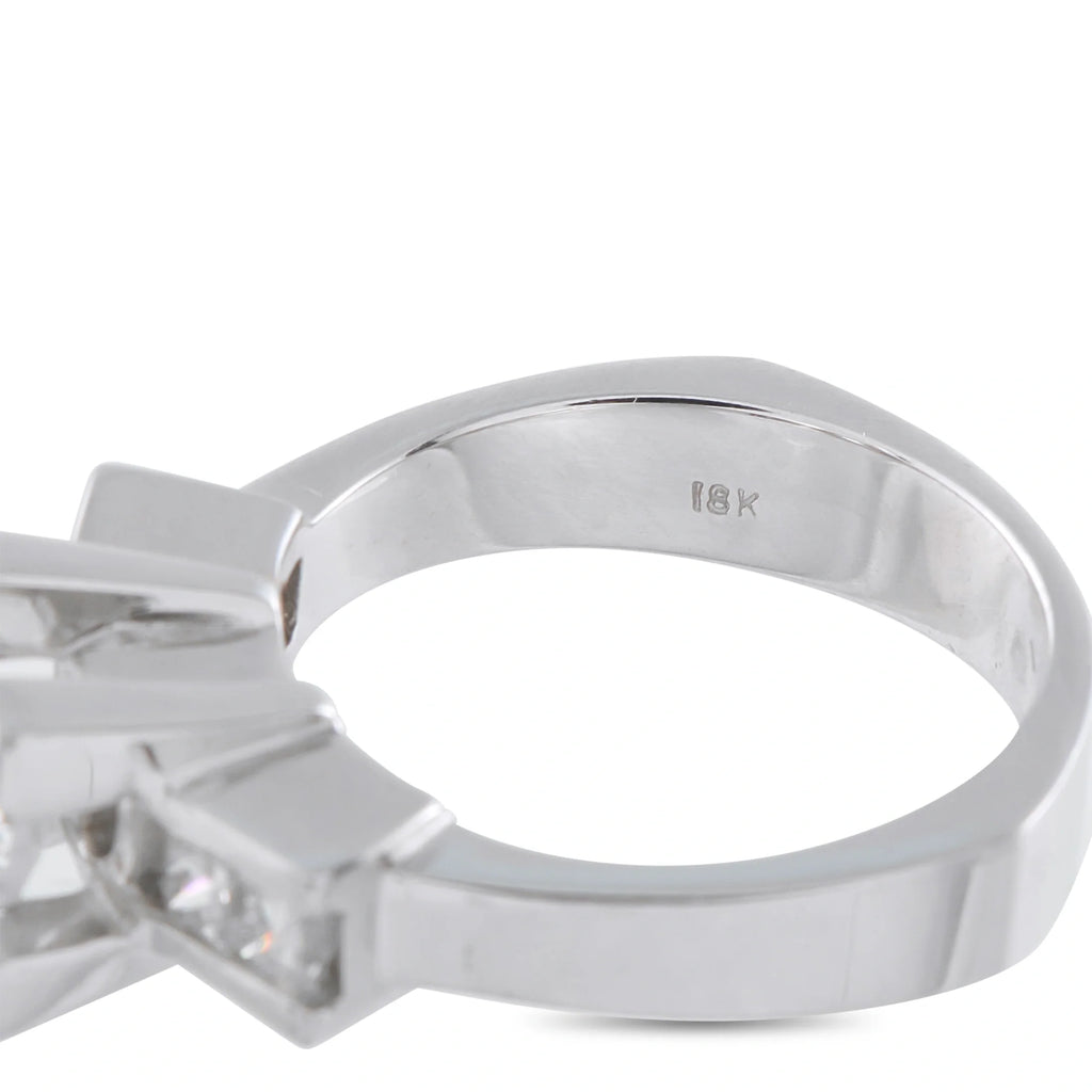 LB Exclusive 18K White Gold 1.36ct Diamond Ring MF27-070826