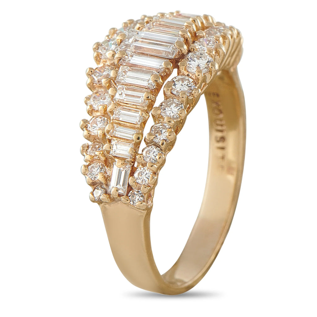 LB Exclusive 14K Yellow Gold 1.42ct Diamond Ring MF21-070826