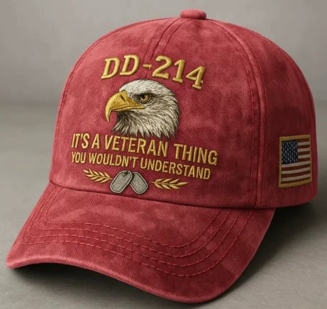 🔥Today Only: FREE Collector Coin🔥| DD-214 Veteran Honor 3-Piece Gift Set – Embroidered Cap, Coin & Bracelet