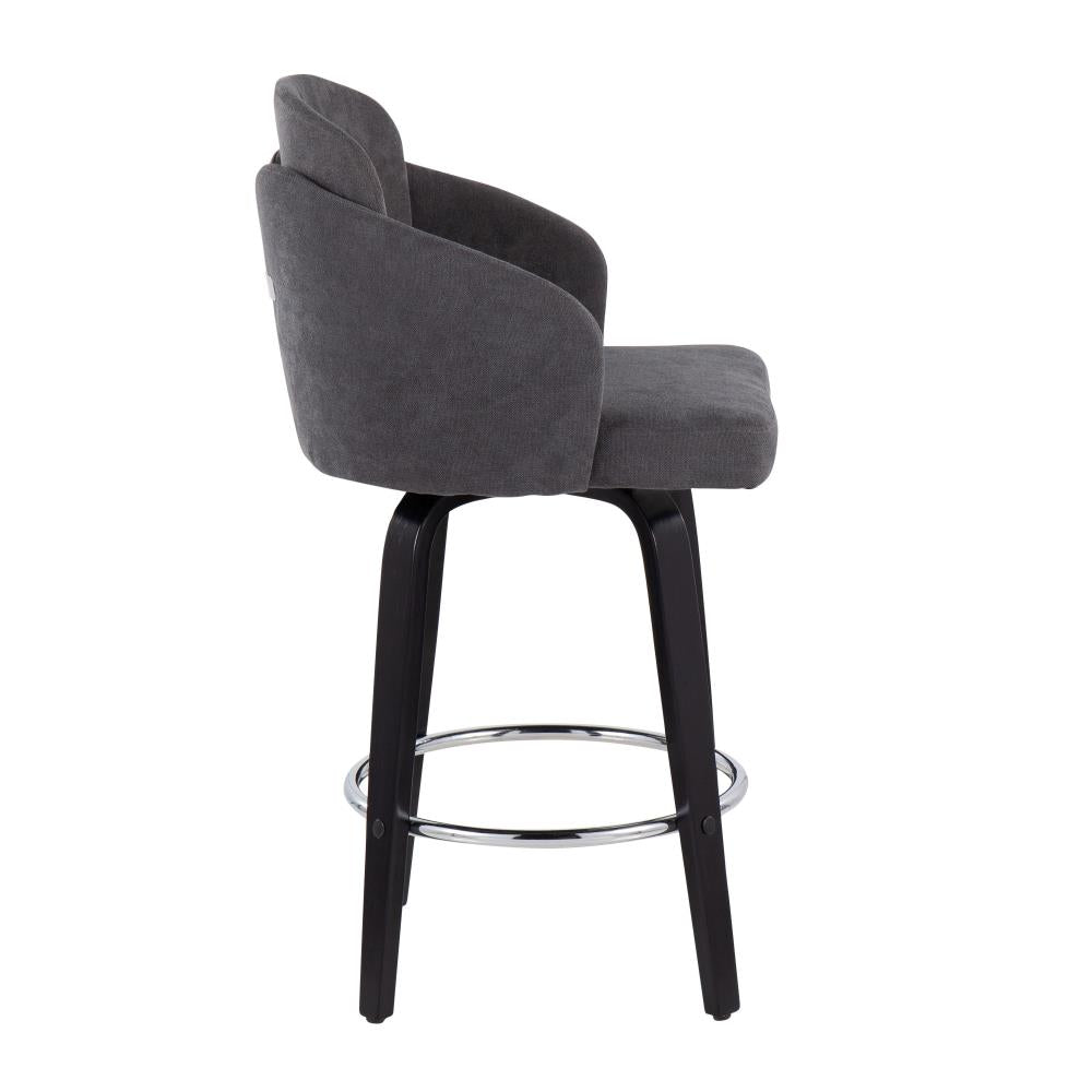 Upholstered Counter Height Stool Pair