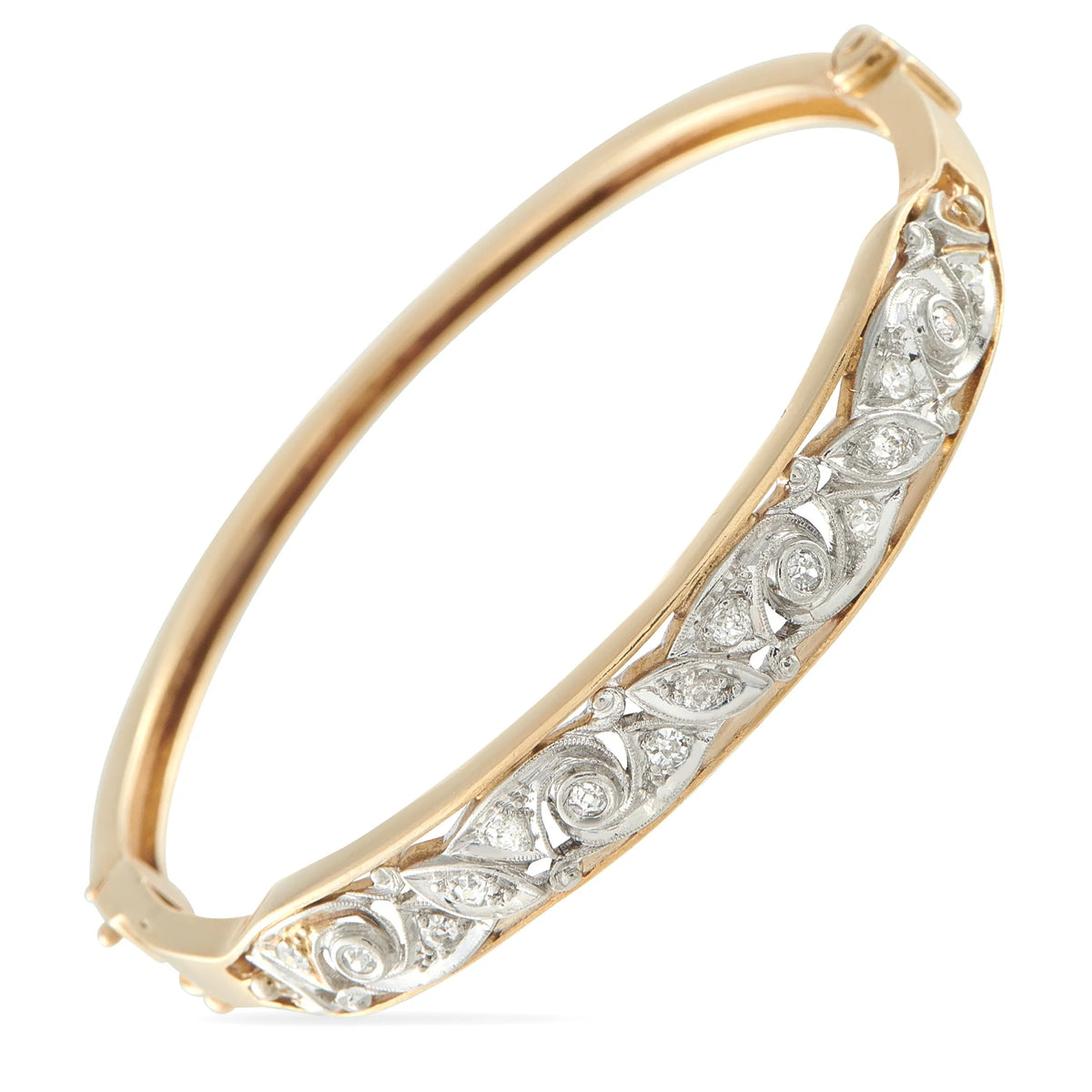LB Exclusive Vintage 14K Yellow Gold 0.30ct Diamond Bracelet MF01-071626