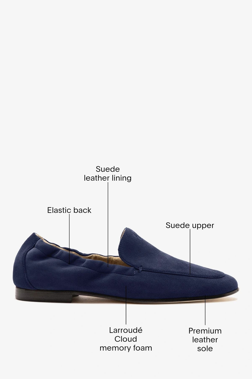 Penny Light Loafer Navy Suede