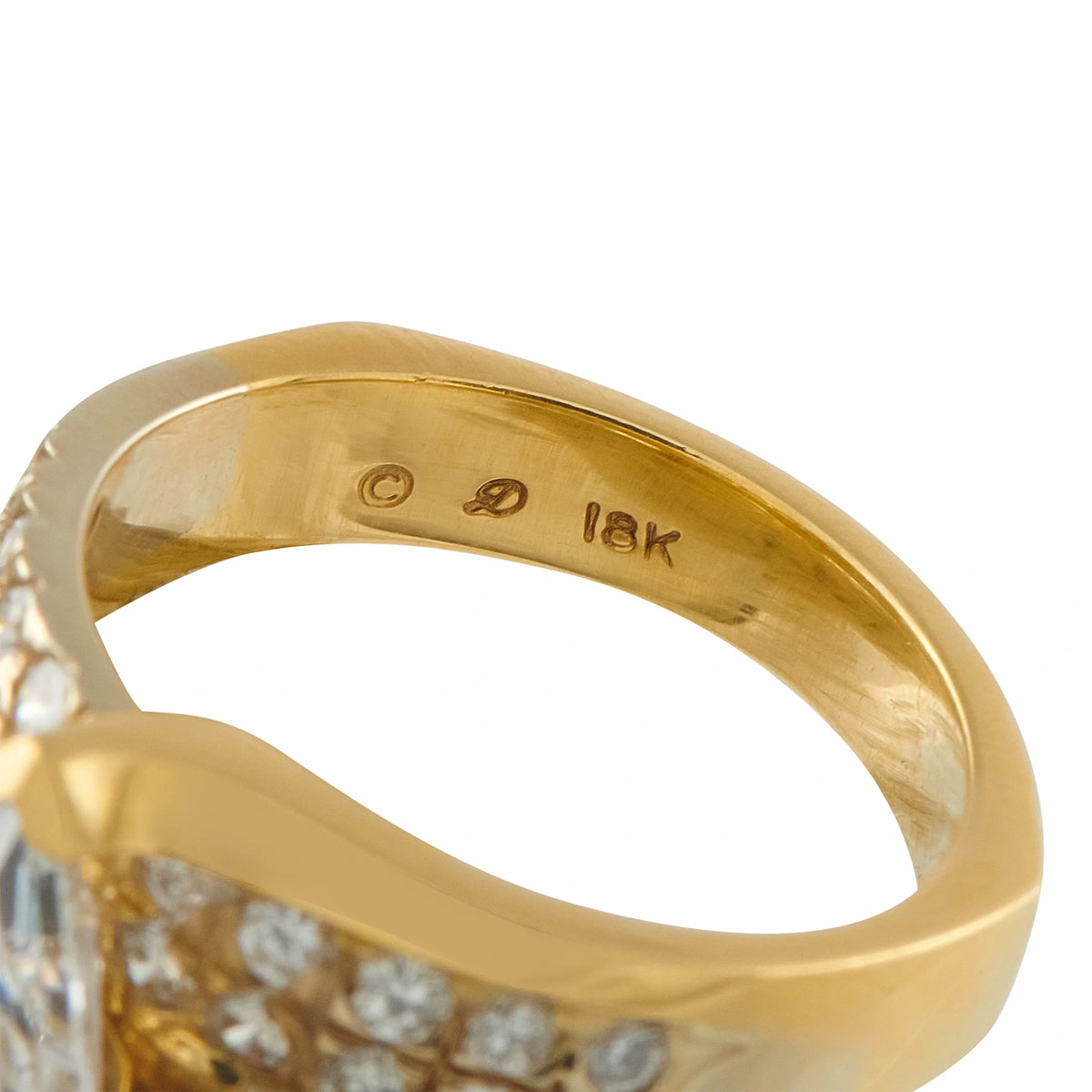 LB Exclusive 18K Yellow Gold 1.40ct Diamond Ring MF19-070226