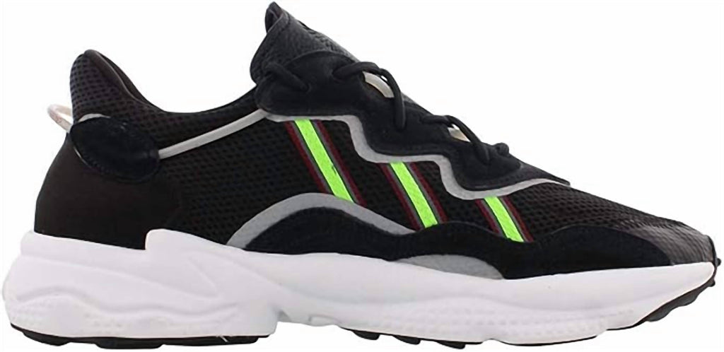 Men's Ozweego Sneaker In Core Black/solar Green/onix