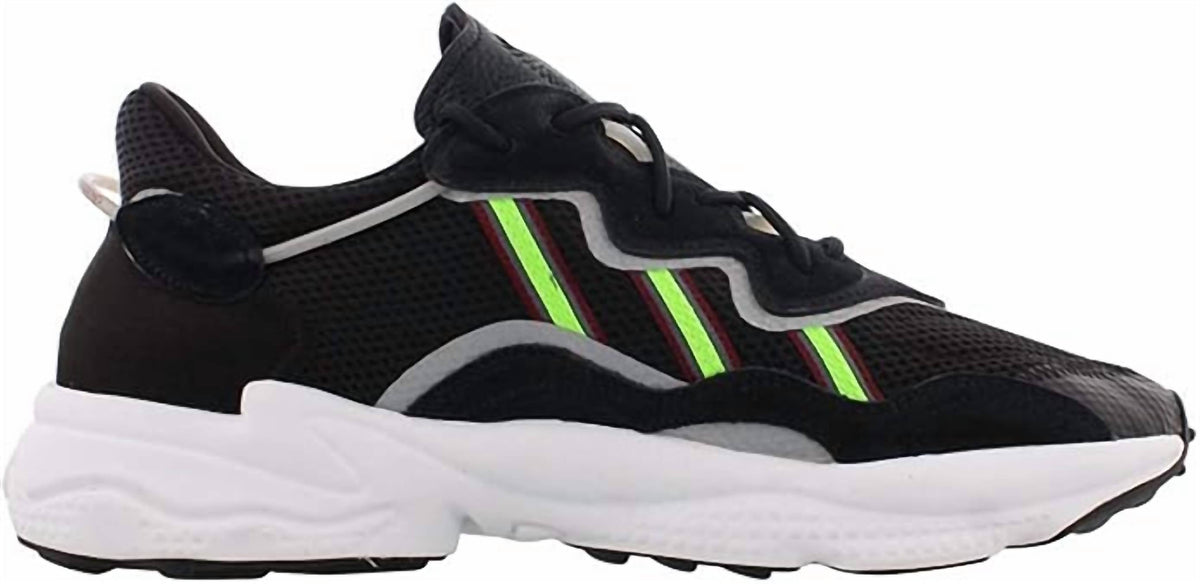 Men's Ozweego Sneaker In Core Black/solar Green/onix