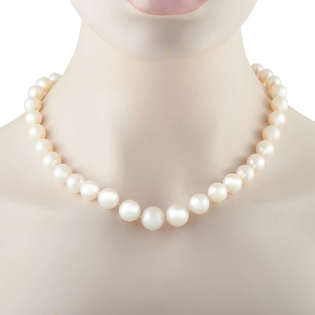 LB Exclusive 14K White Gold 1.50ct Diamond and Pearl Necklace MF20-080326