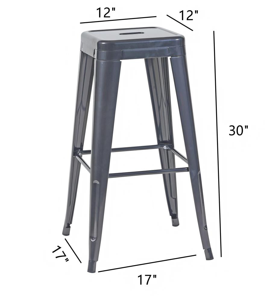Modern Backless Counter Stools with Durable Frames