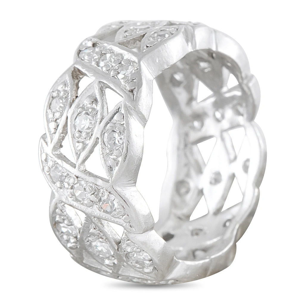 LB Exclusive 18K White Gold 1.05ct Diamond Ring MF03-081126