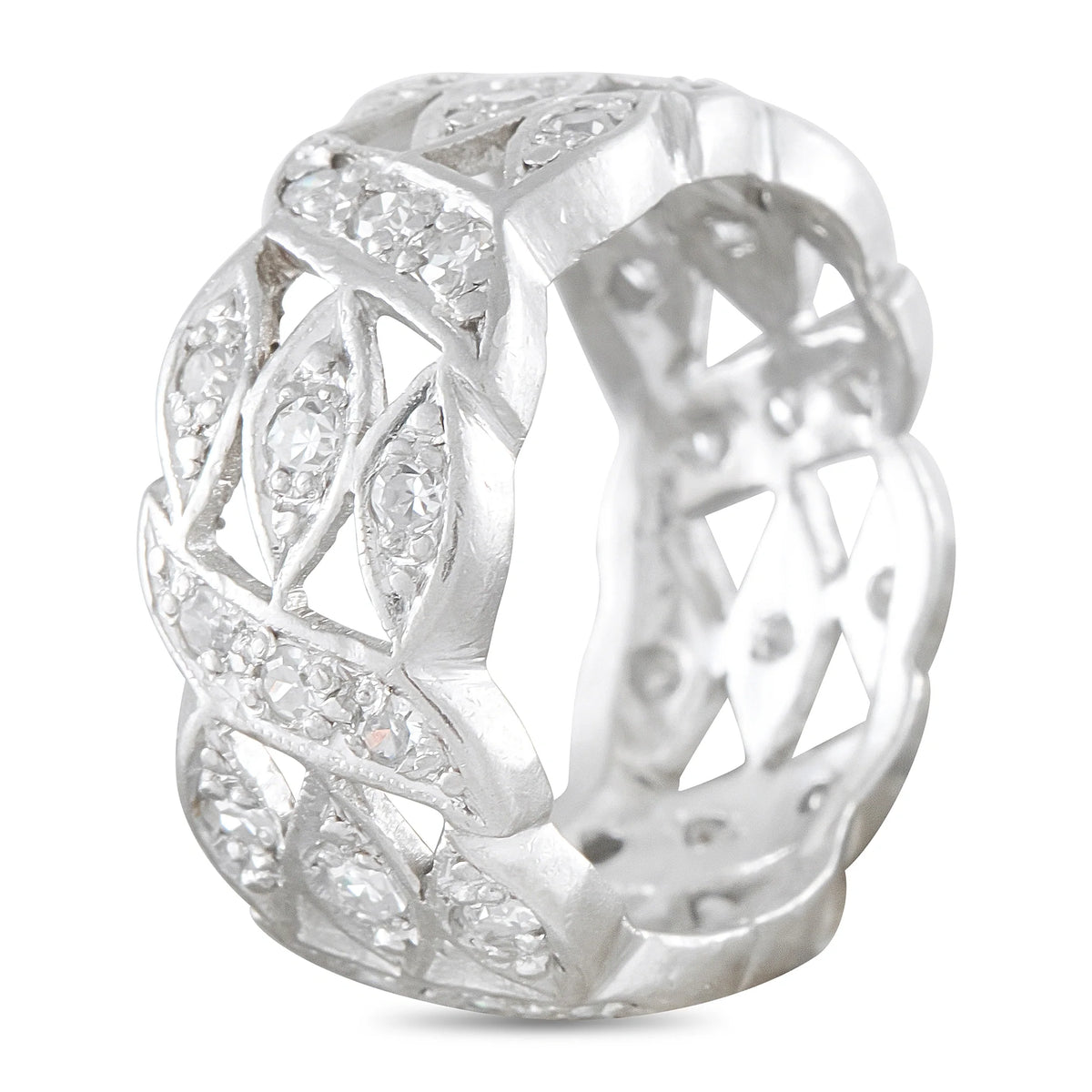 LB Exclusive 18K White Gold 1.05ct Diamond Ring MF03-081126