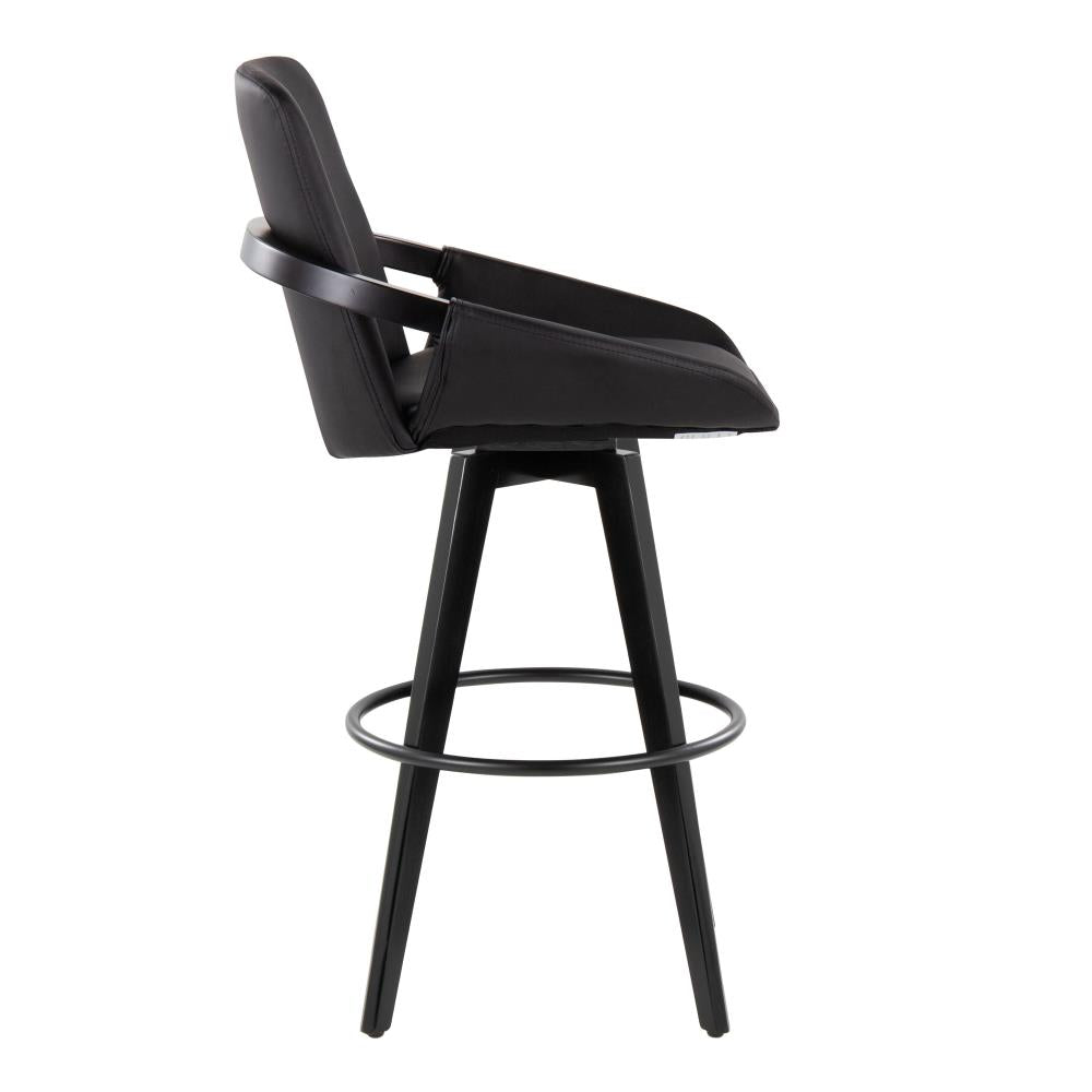 Modern Bar Chairs with Rotating Seats and Supportive Backrests
