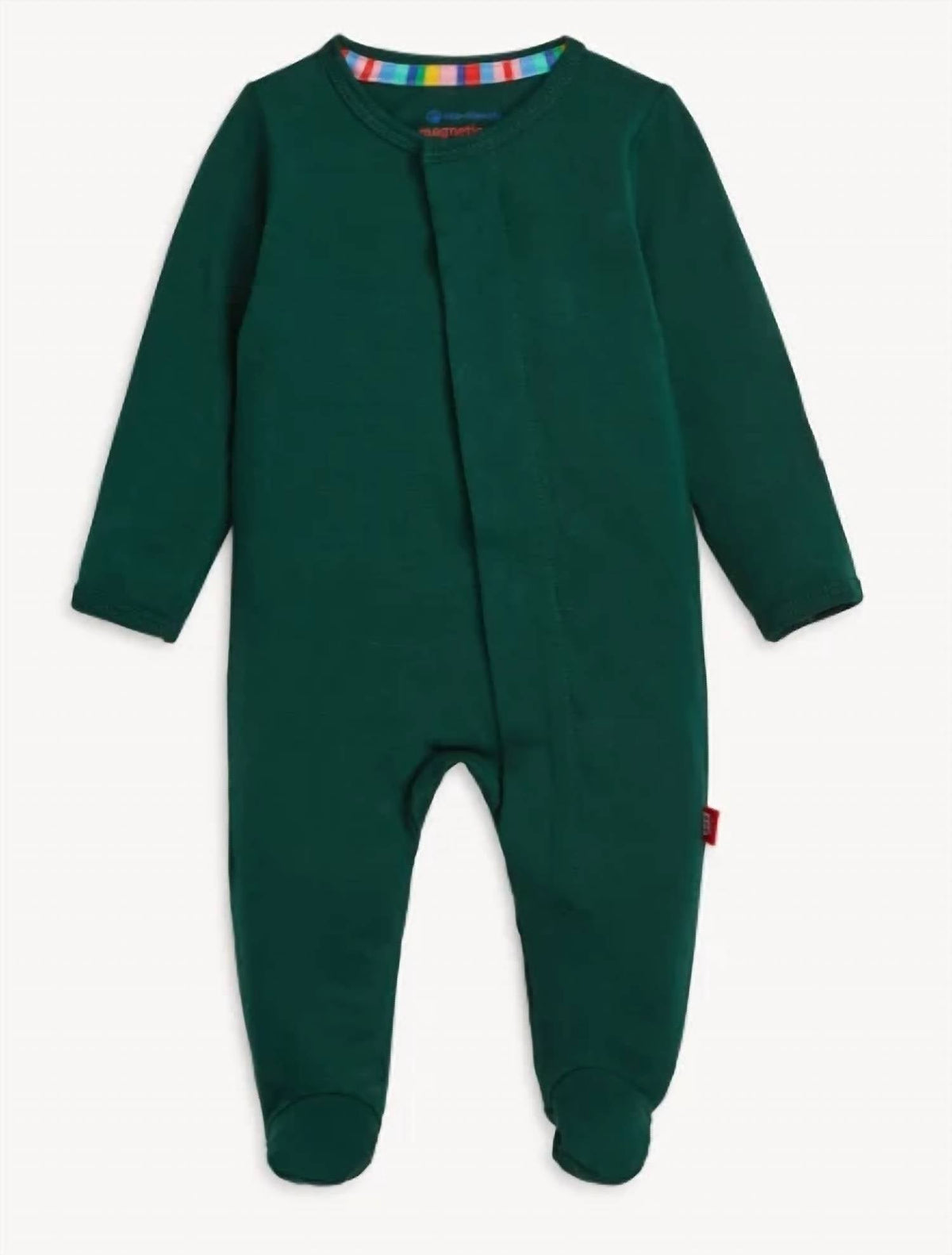 Kids' Modal Magnetic Footie In Deep Emerald