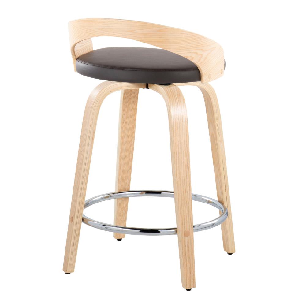 Upholstered Counter Stool Set of 2