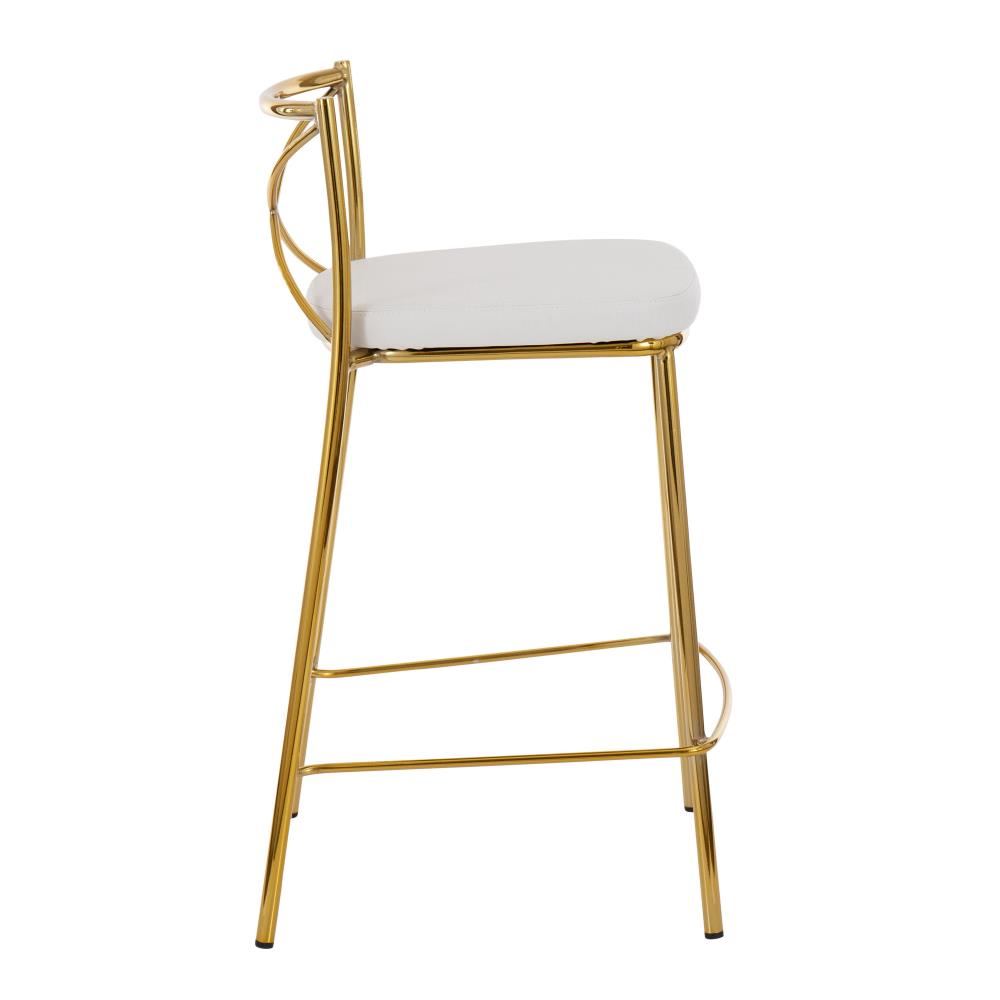 Faux Leather Counter Height Stools